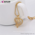 32429 Xuping luxury heart shaped 18k gold plated pendant dancing stone women jewelry